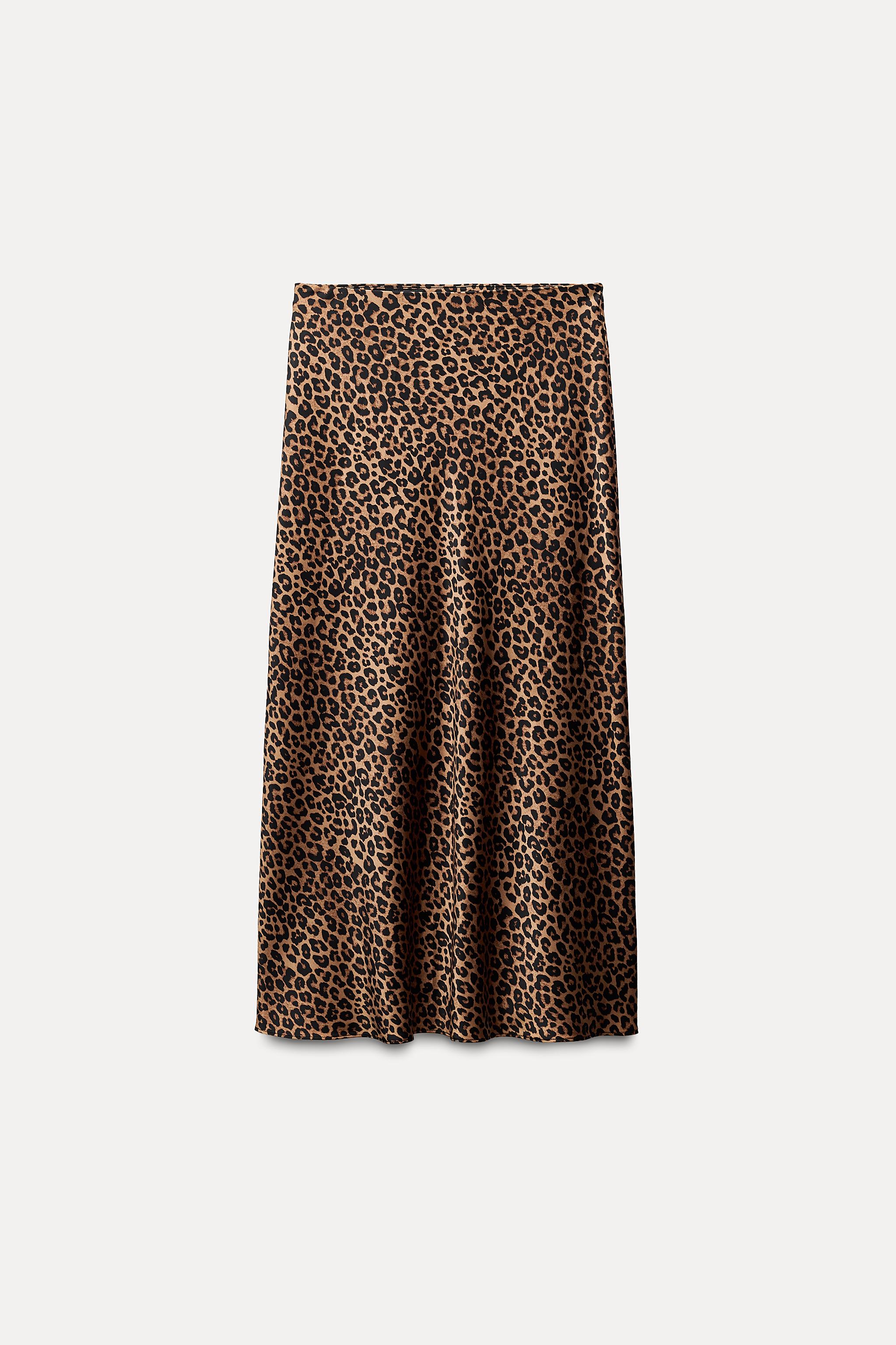 Jupe longue leopard zara best sale