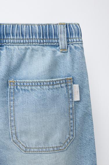 LOOSE-FITTING DENIM BERMUDA SHORTS - Blue by Zara - Image 3