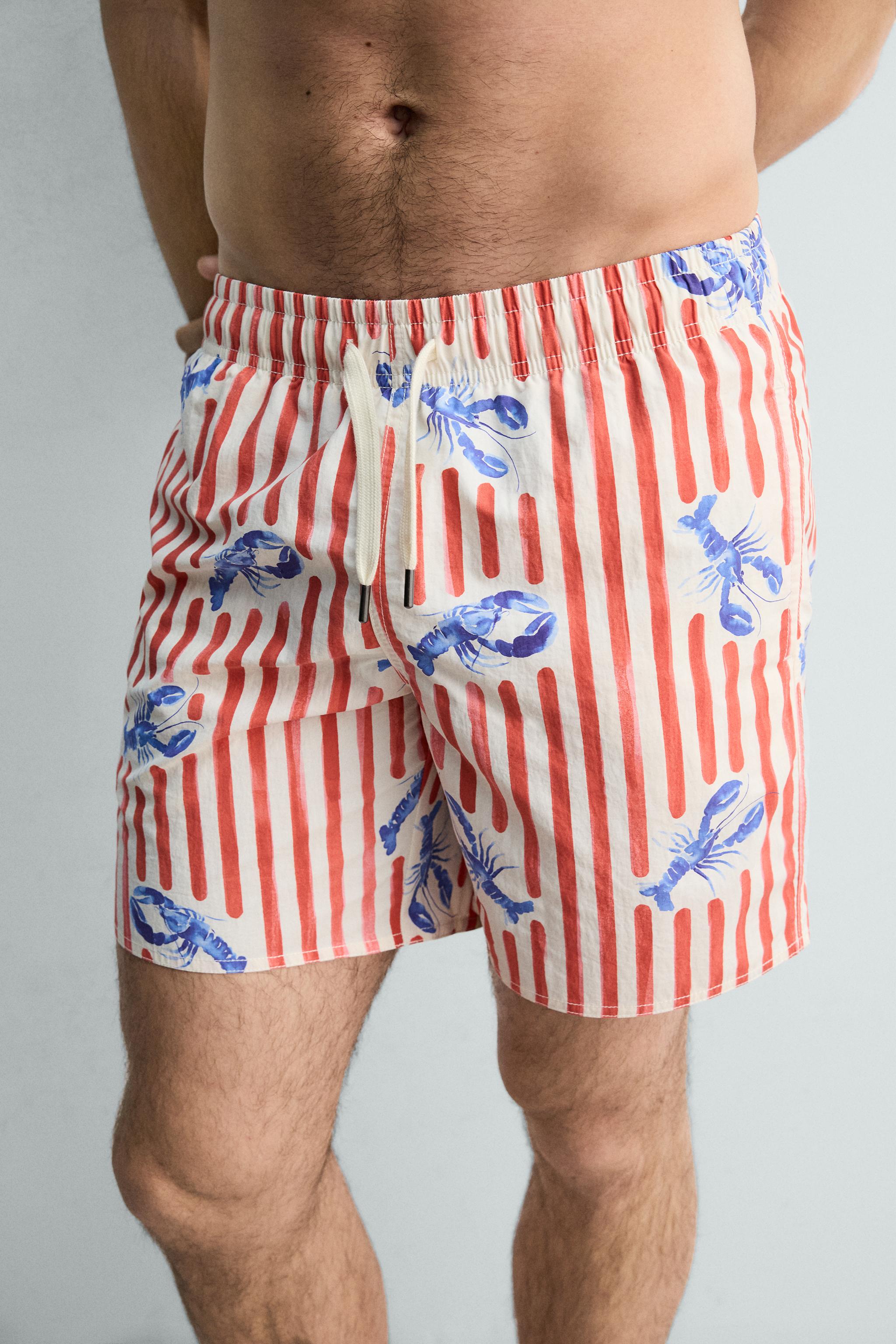 LOBSTER PRINT LONG SWIMSUIT