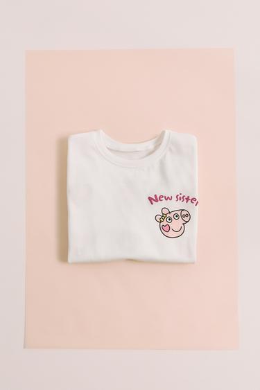 Zara MAJICA S PRINTOM PEPPA PIG ™ – Ekru