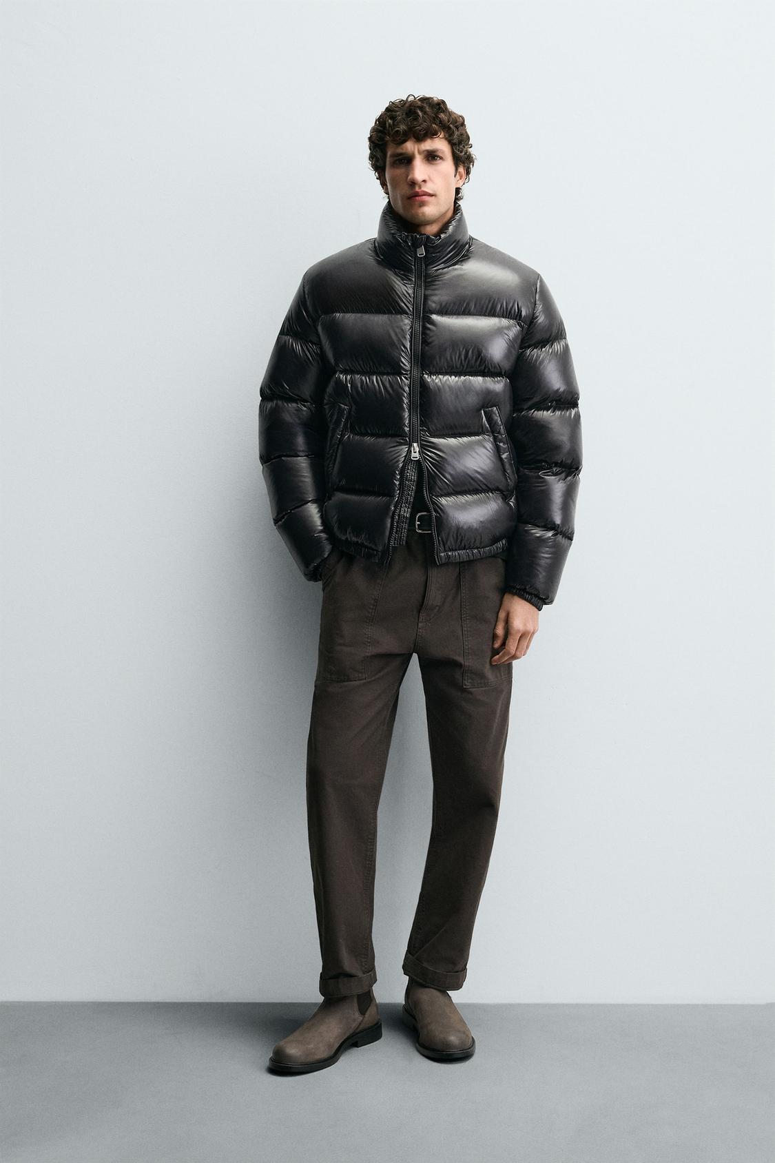 100% FEATHER PUFFER JACKET