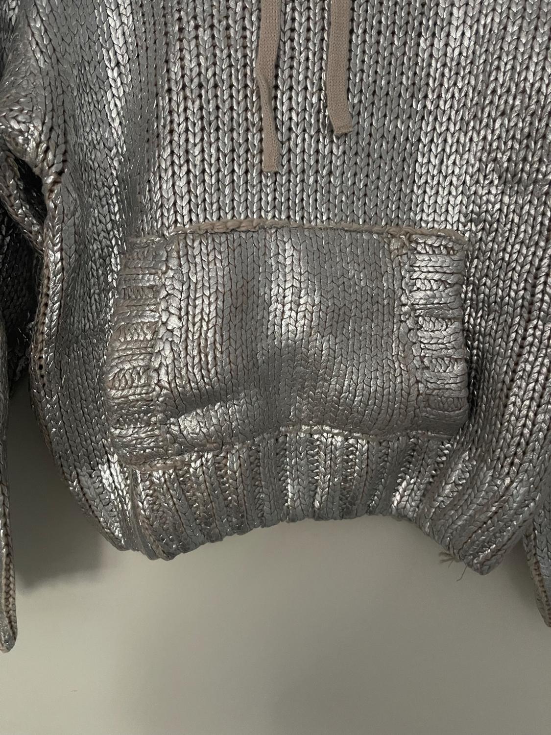 FOIL KNIT HOODIE - Image 2