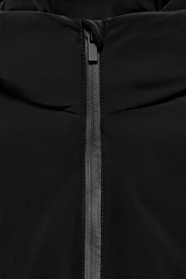 ANORAK À CAPUCHE DÉPERLANT COUPE-VENT - Noir de Zara - Image 7