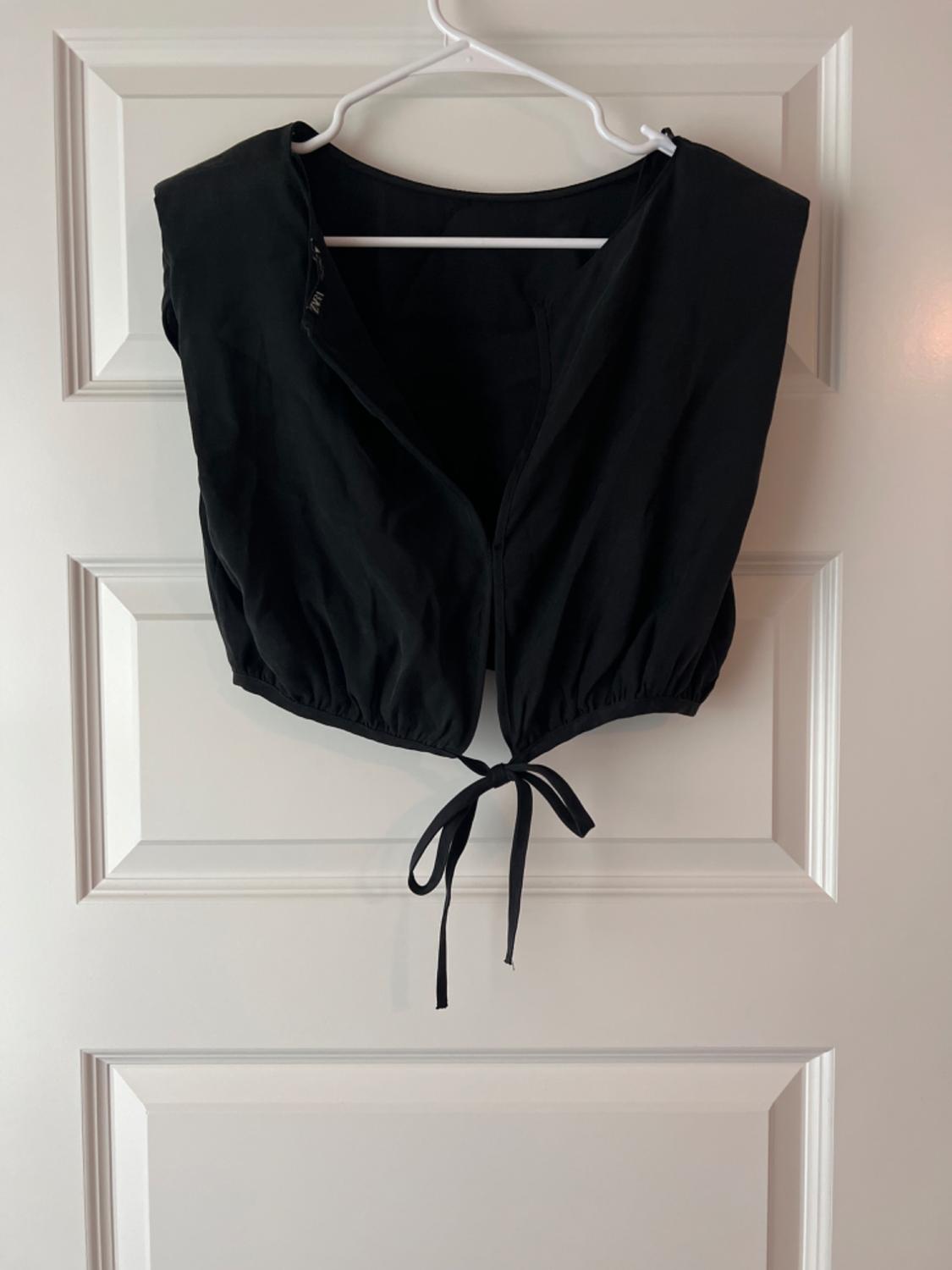 CROPPED TOP WITH SHOULDER PADS - Image 3