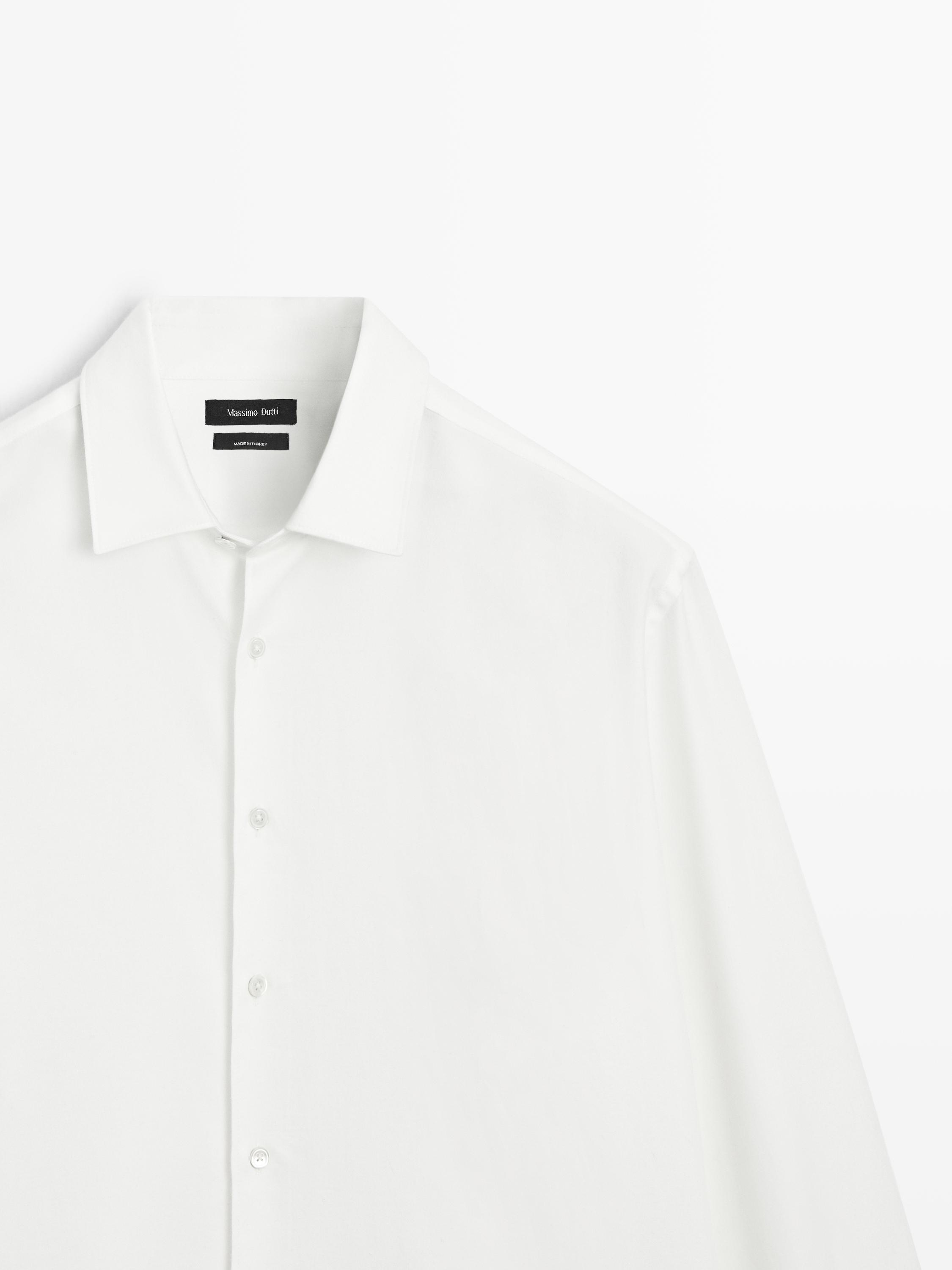 Regular fit cotton blend shirt - LIMITED