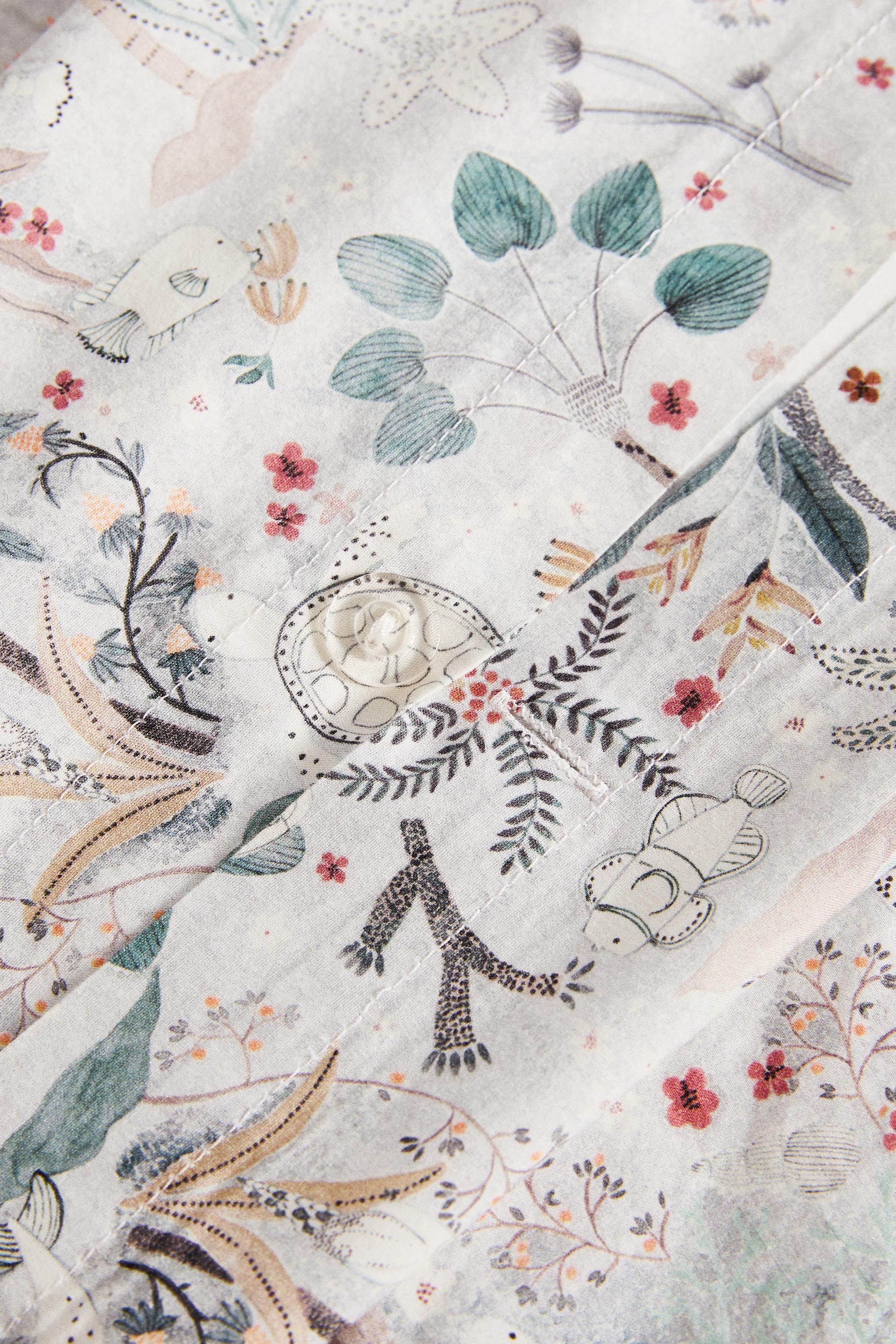 HOUSSE DE COUETTE ENFANT IMPRIMÉ MARIN