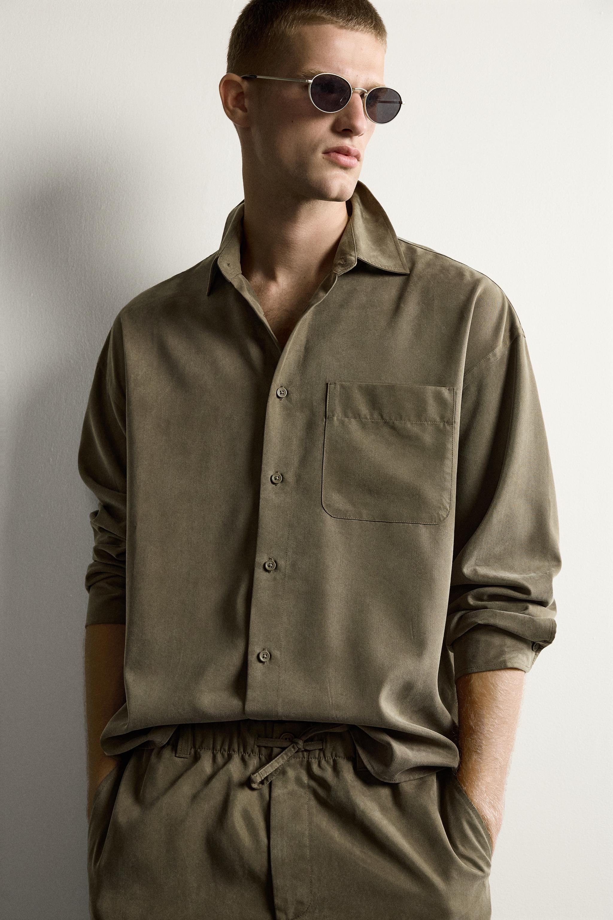 RELAXED FIT FLOWY SHIRT