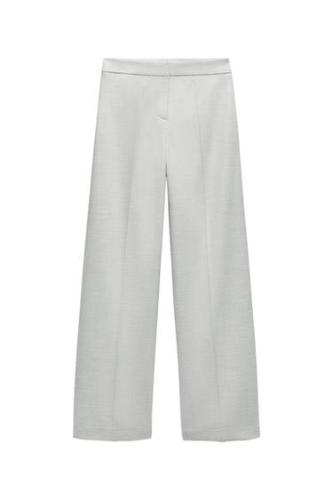 HIGH-WAISTED STRAIGHT CUT TROUSERS