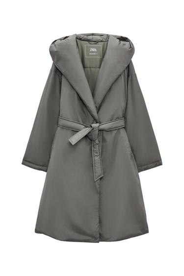 QUILTED COAT WITH HOOD