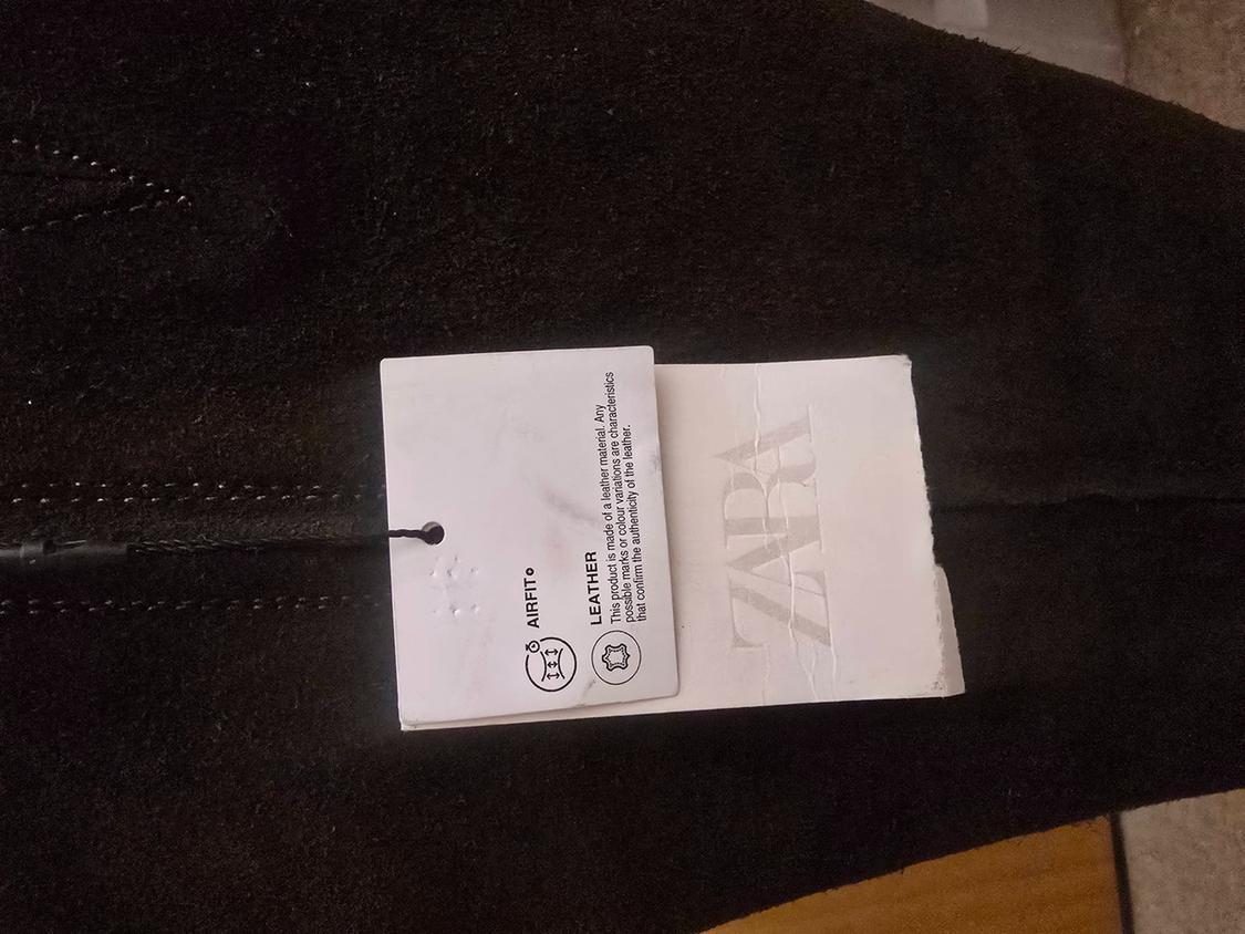 SPLIT SUEDE BOOTS WITH TOPSTITCHING - Image 5