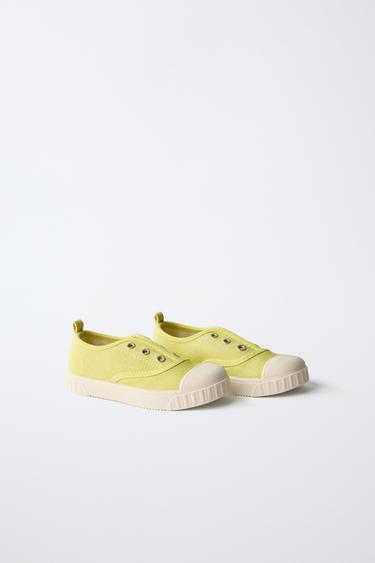 TENNIS EN TOILE - Jaune de Zara - Image 1
