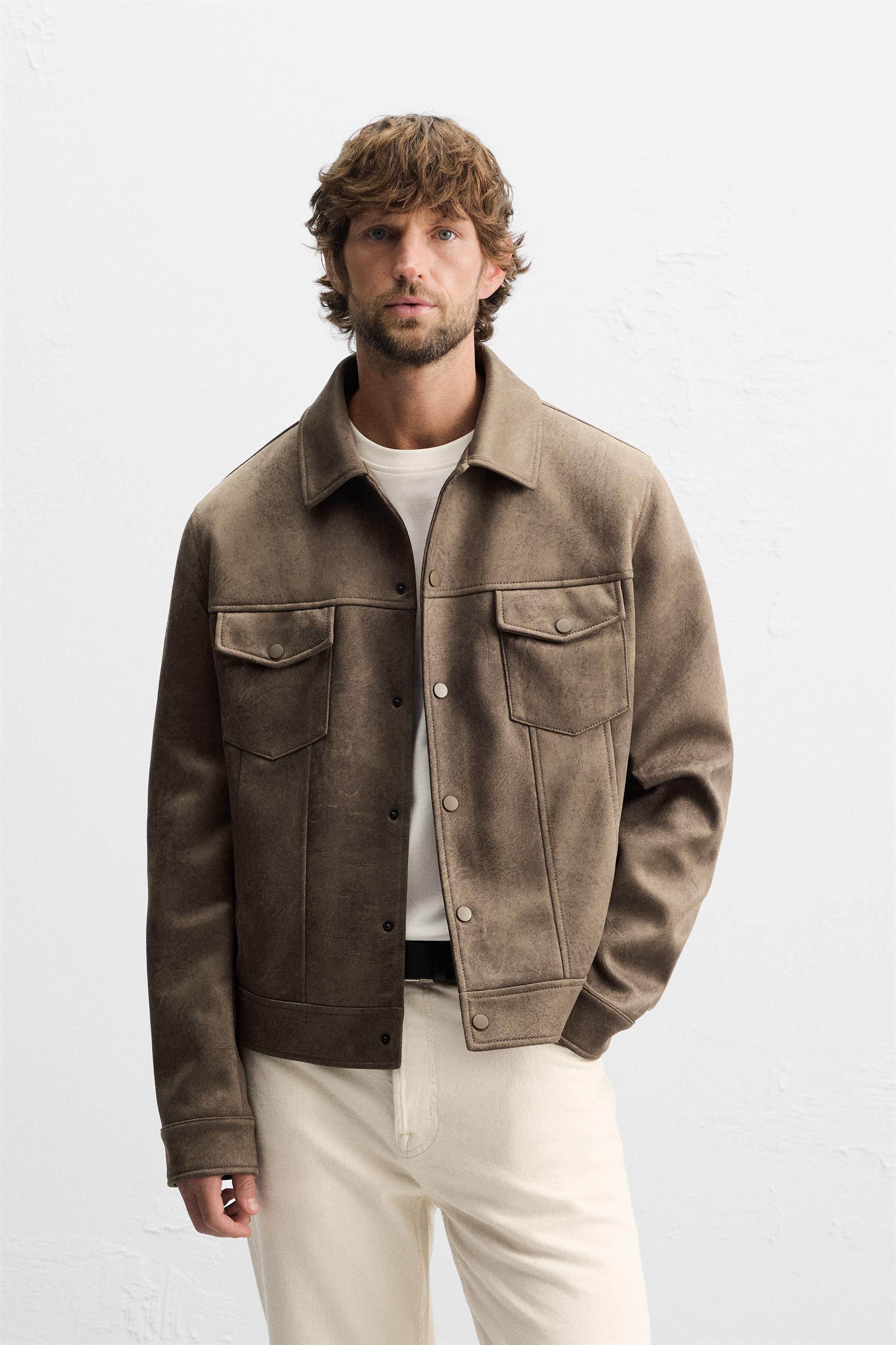 Men s Beige Jackets ZARA United States