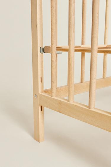 LIT BÉBÉ CLASSIQUE BOIS - Beige clair de Zara - Image 3
