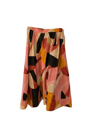 PRINTED MIDI SKIRT