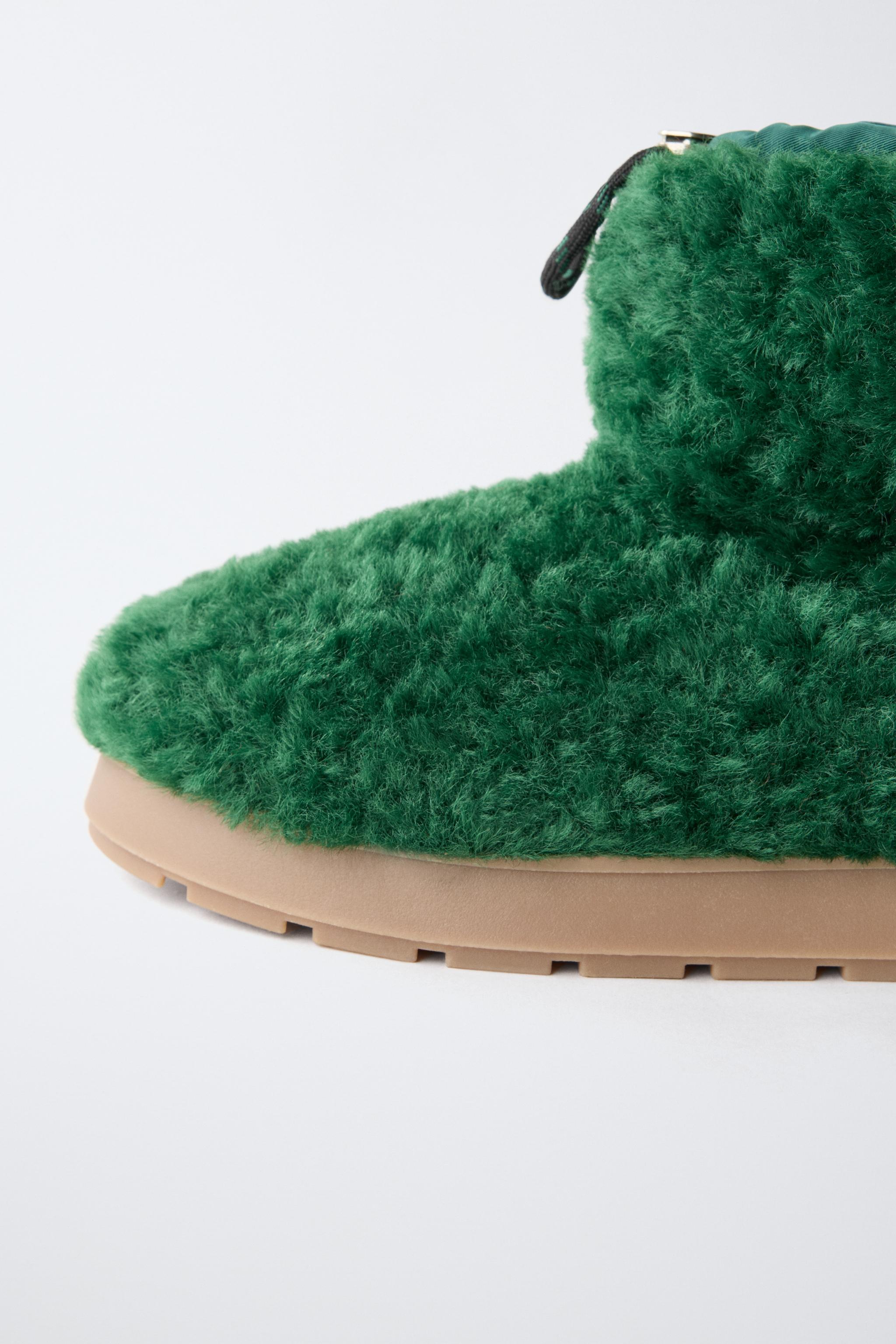 FAUX SHEARLING BOOTIES