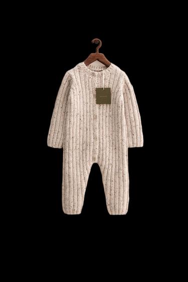ZARA TIMELESS - WOOL BLEND BUTTON JUMPSUIT - Light beige by Zara - Image 0