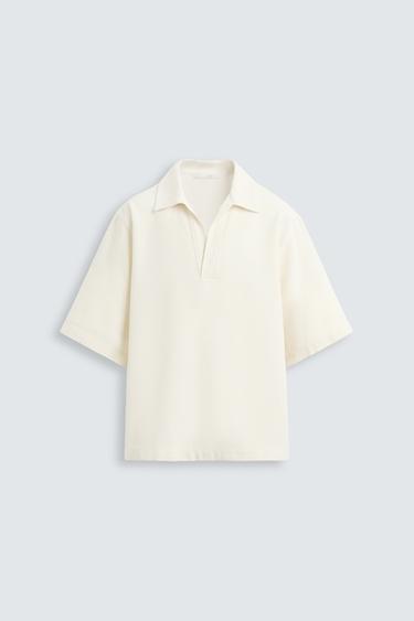 POLO RELAXED FIT ESTRUCTURA - Crudo de Zara
