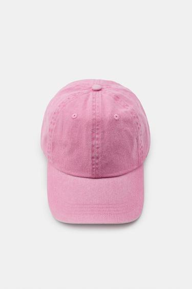 PLAIN TWILL CAP - Pink by Zara