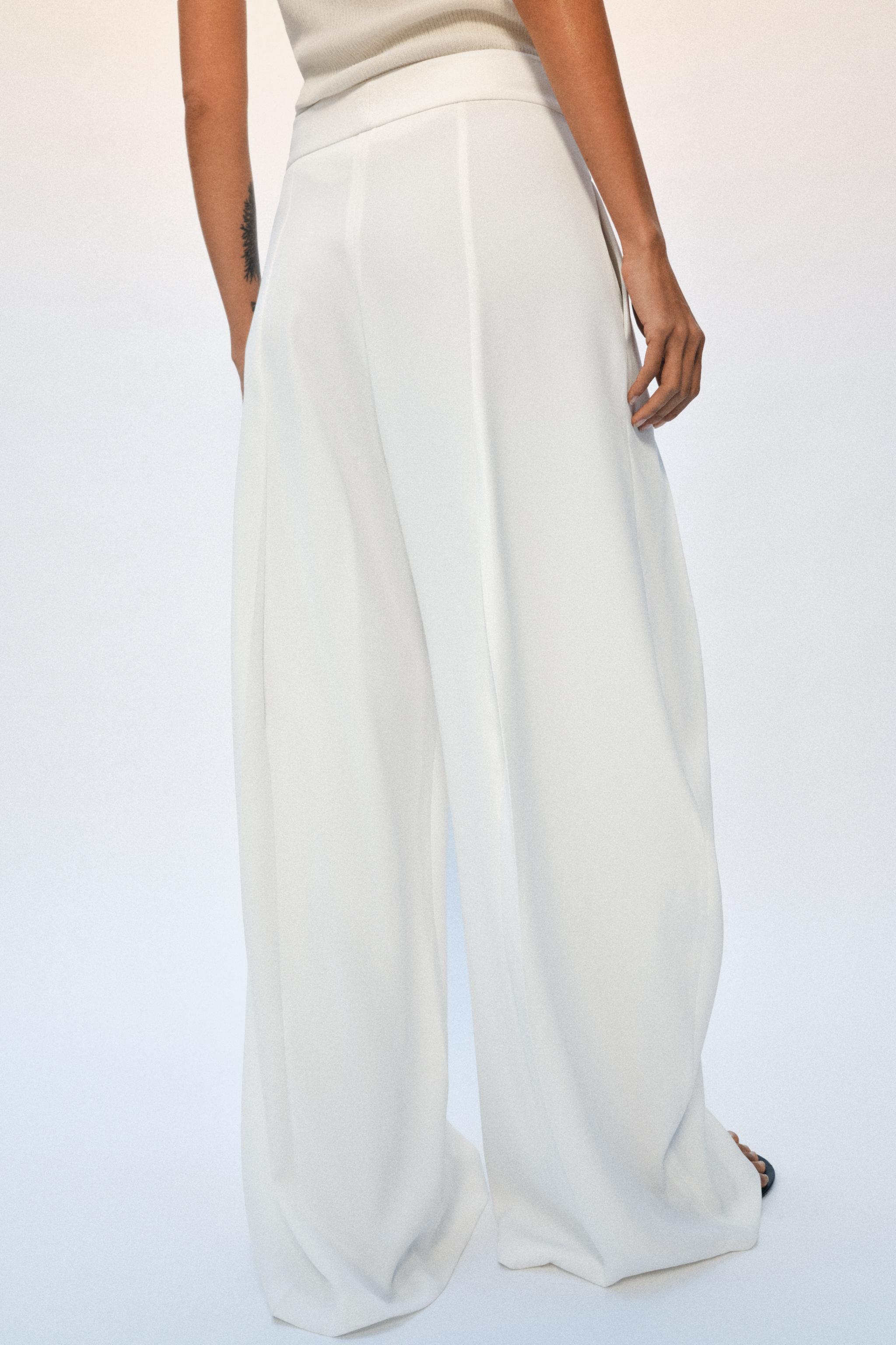 ZW COLLECTION PLEATED WIDE LEG PANTS