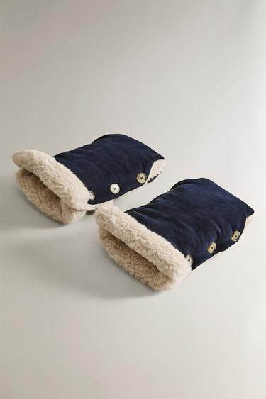 GANTS POUSSETTE BÉBÉ CORDUROY - Bleu marine de Zara - Image 1