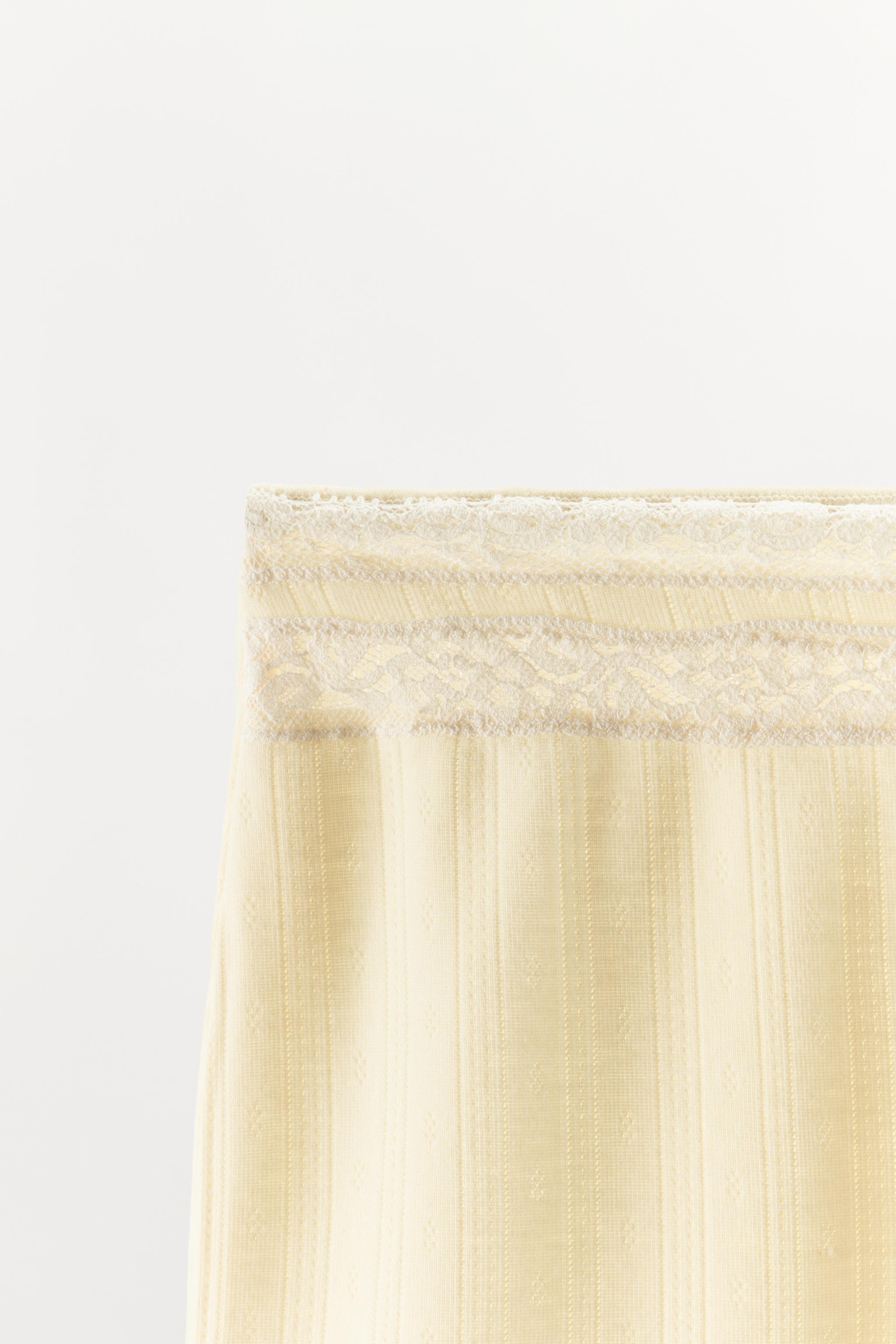Женские шорты Zara POINTELLE LACE SHORTS — фото 6