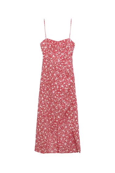 PRINTED CORSETRY-INSPIRED DRESS
