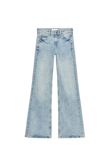 JEANS Z1975 FLARE FIT TIRO BAJO - Azul medio de Zara