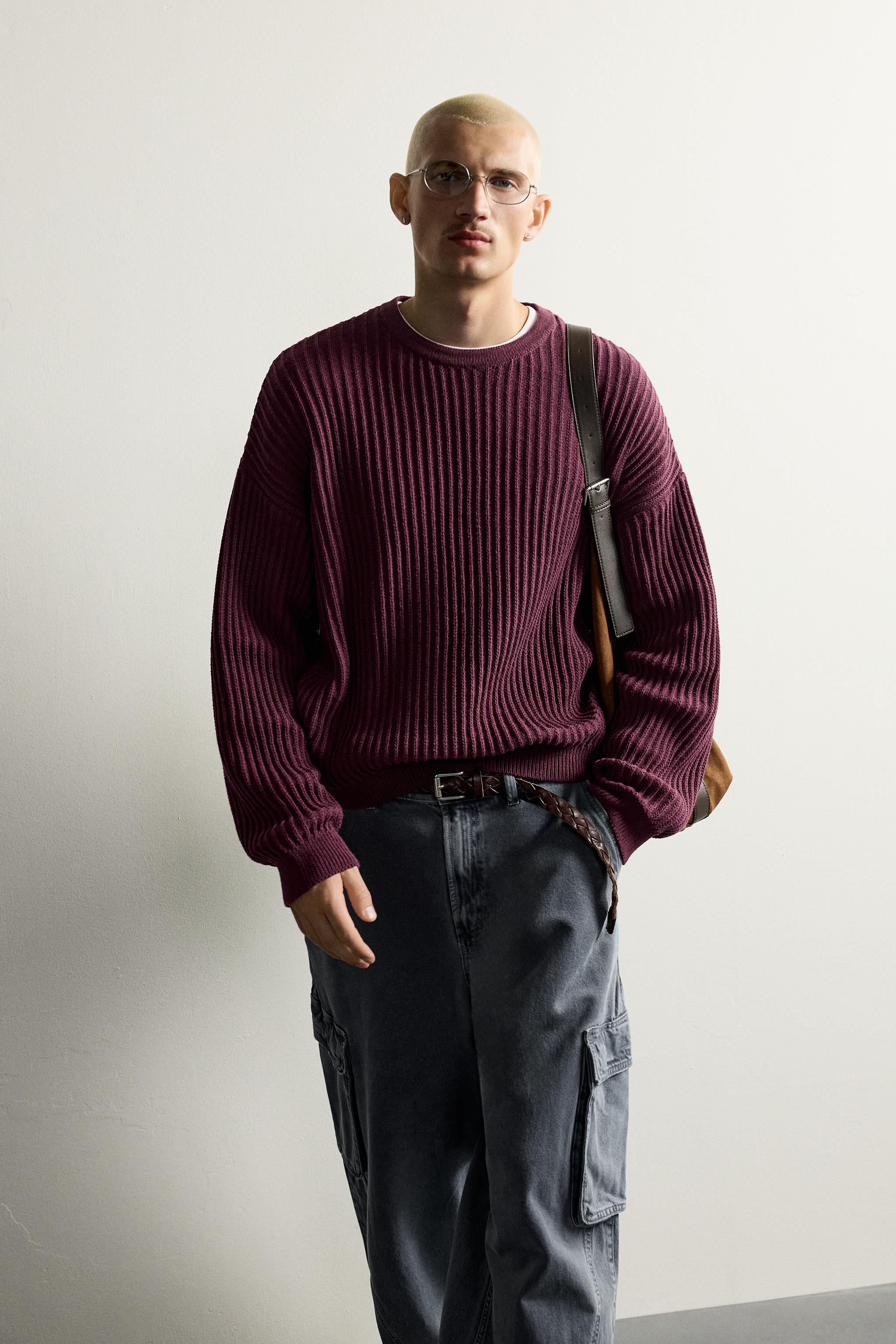 TEXTURED BOXY FIT JUMPER