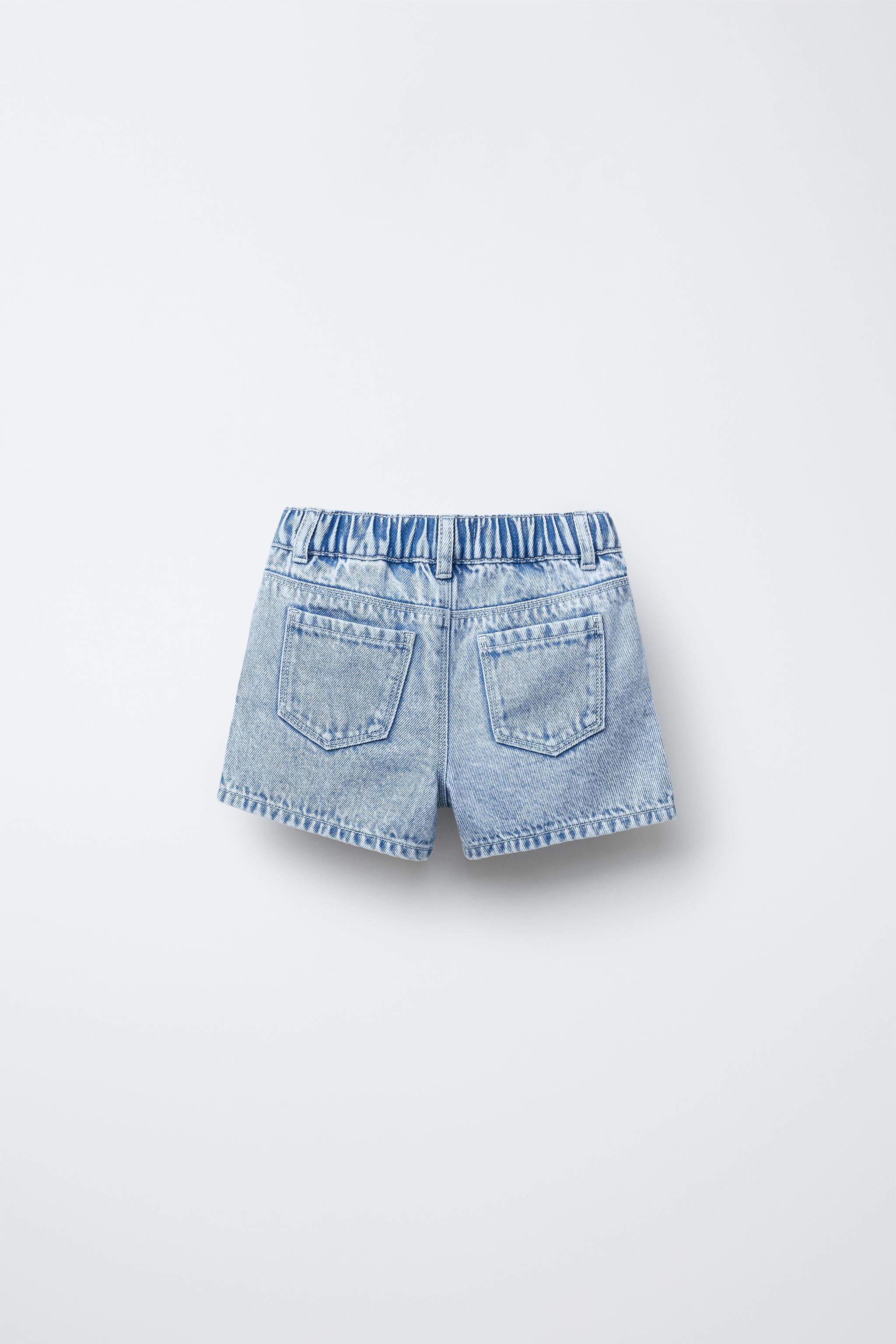 FLORAL DENIM SHORTS