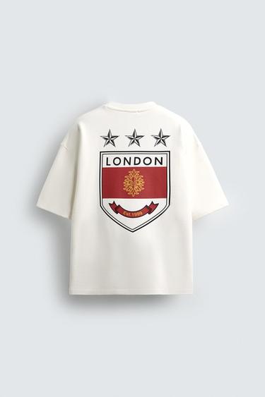 SWEAT À IMPRIMÉ ÉCUSSON - Blanc de Zara - Image 7