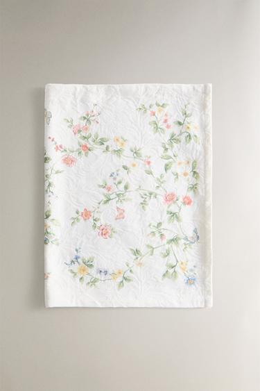 CHEMIN DE TABLE JACQUARD ET IMPRIMÉ FLORAL - Verdâtre de Zara - Image 4