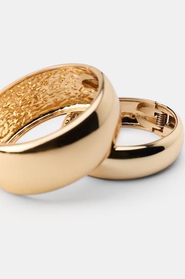PACK OF 2 METALLIC BRACELETS - Golden by Zara - Image 3