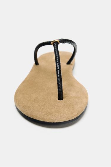 SANDALES À BRIDES - Noir de Zara - Image 4