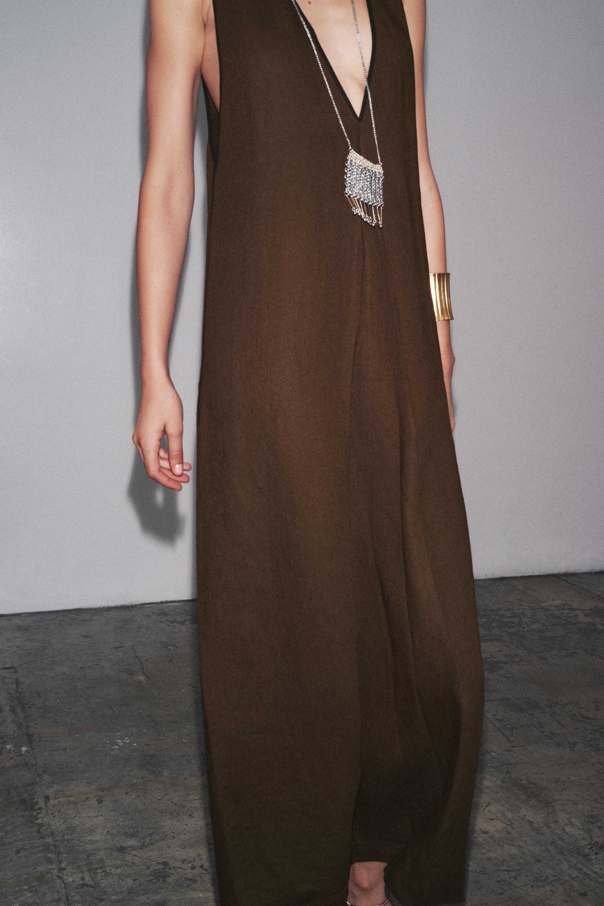 ROBE MI-LONGUE MÉLANGE LIN ZW COLLECTION
