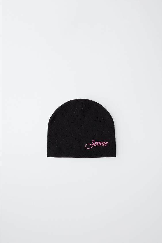 Zara PLETENA KAPA JENNIE ©™ – Crna – Slika 0