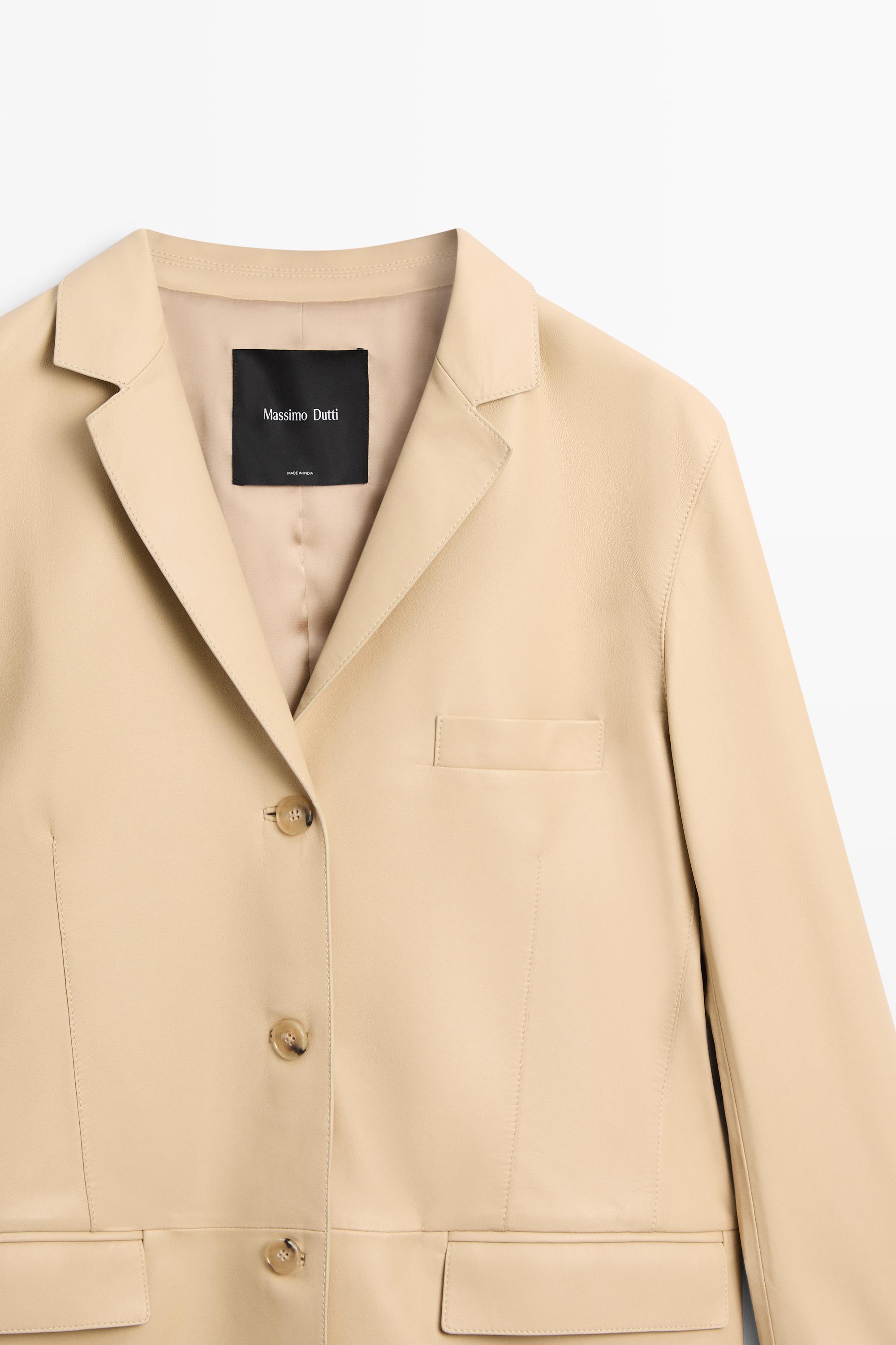 Blazer en cuir nappa