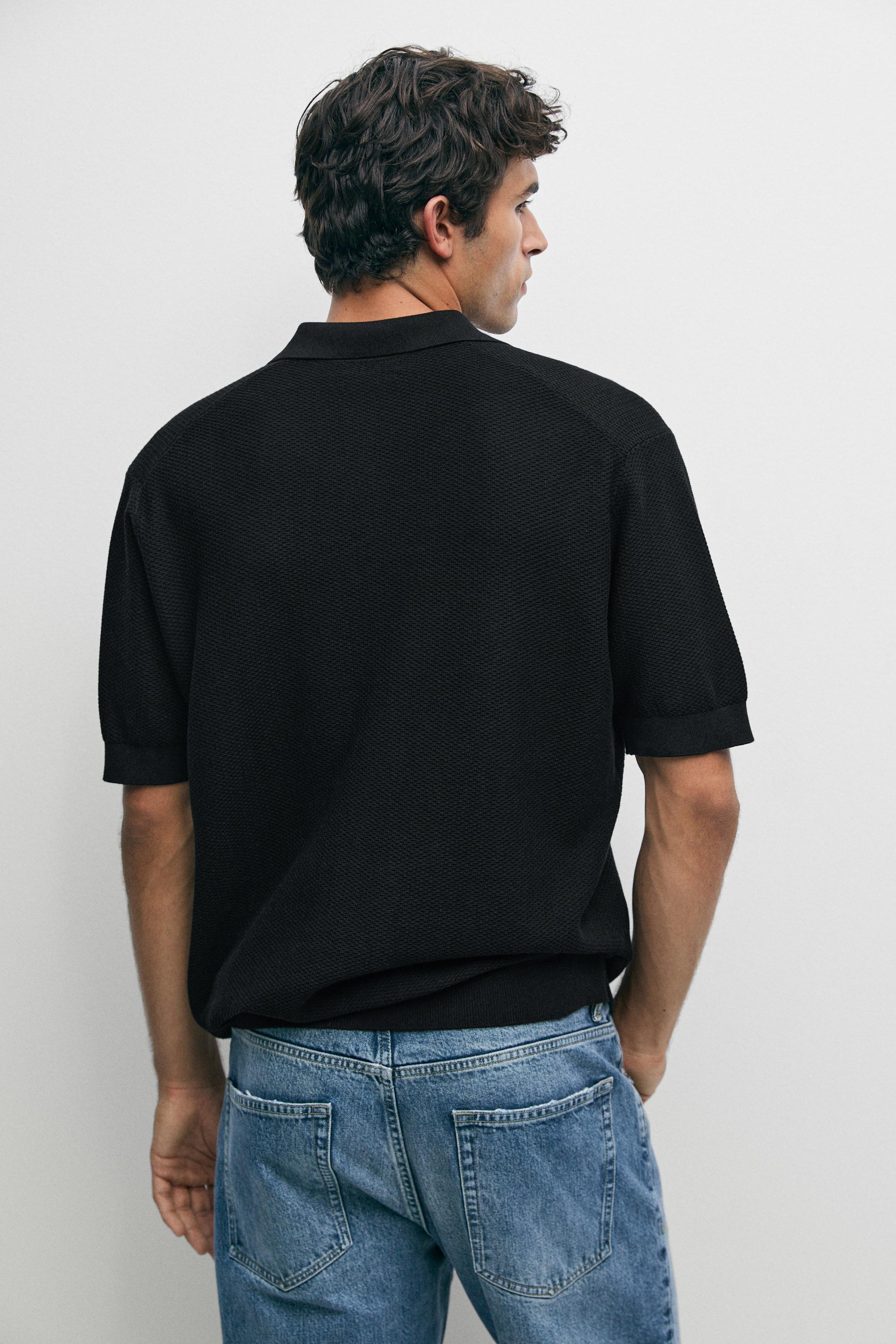 100% cotton knit polo