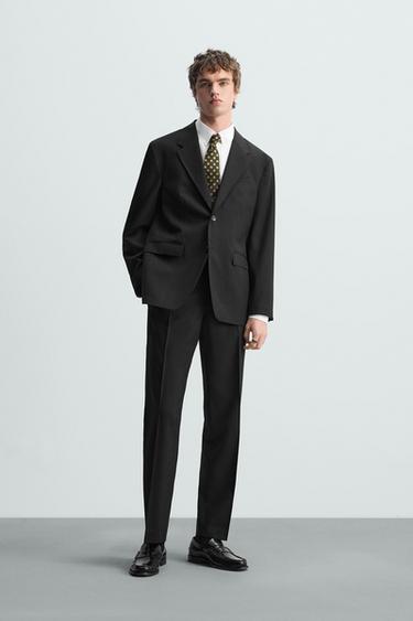 SILK JACQUARD TIE - Green by Zara - Image 0