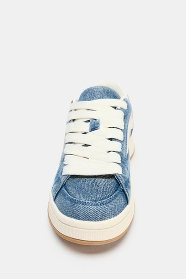 DENIM SNEAKERS - Denim Blue by Zara - Image 6