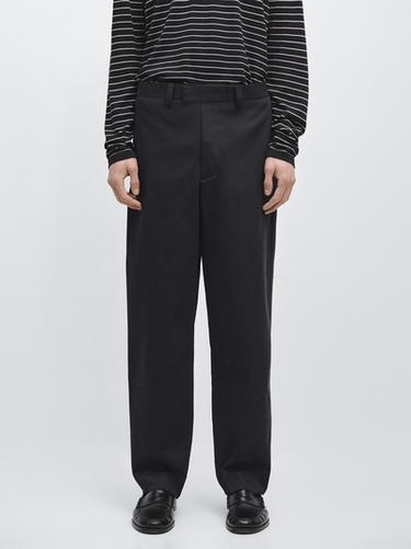 Zara Tailored fit barrel trousers - Blue