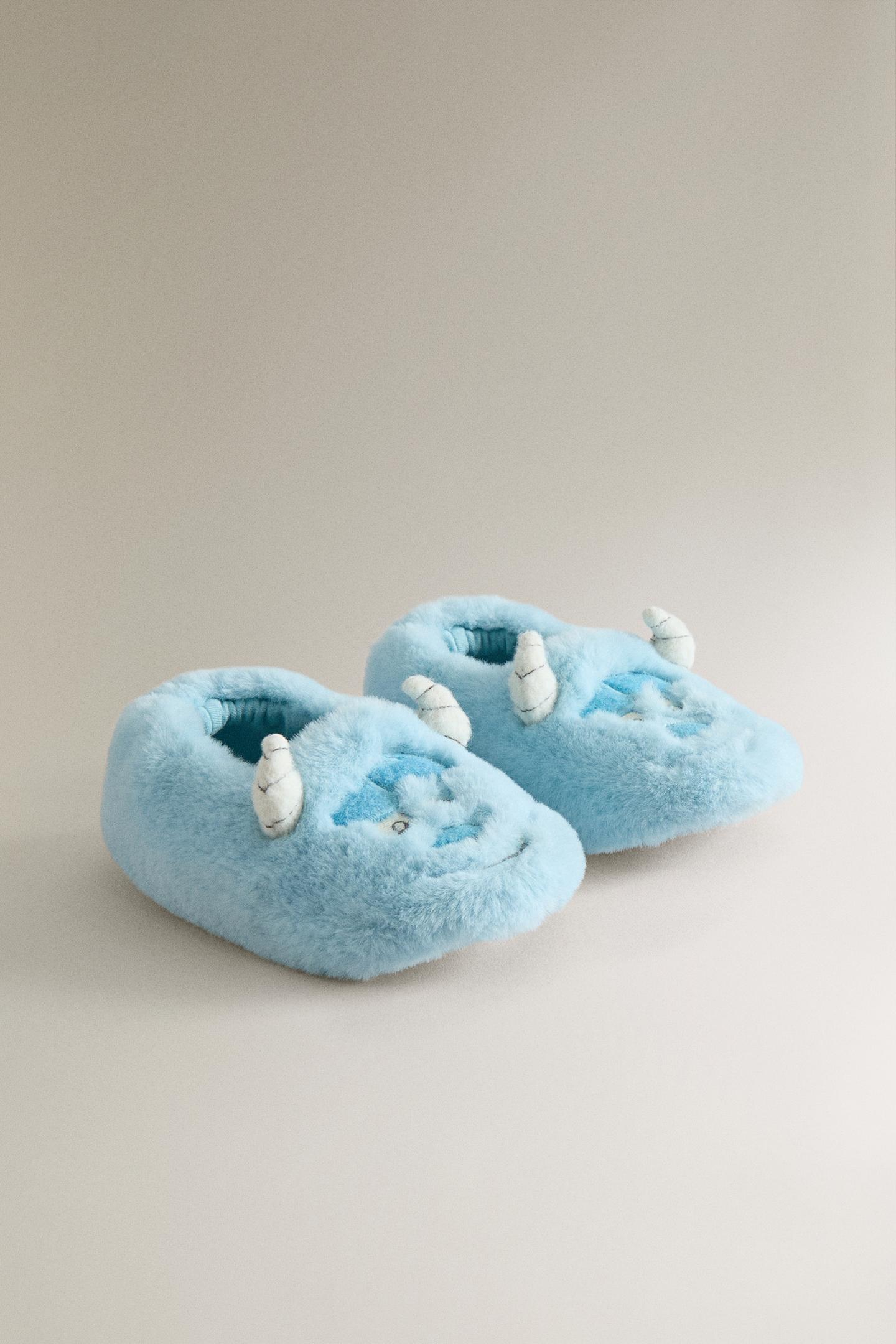 Детские тапочки Zara Monsters, Inc. ©DISNEY/PIXAR, цвет: Синий — фото 2