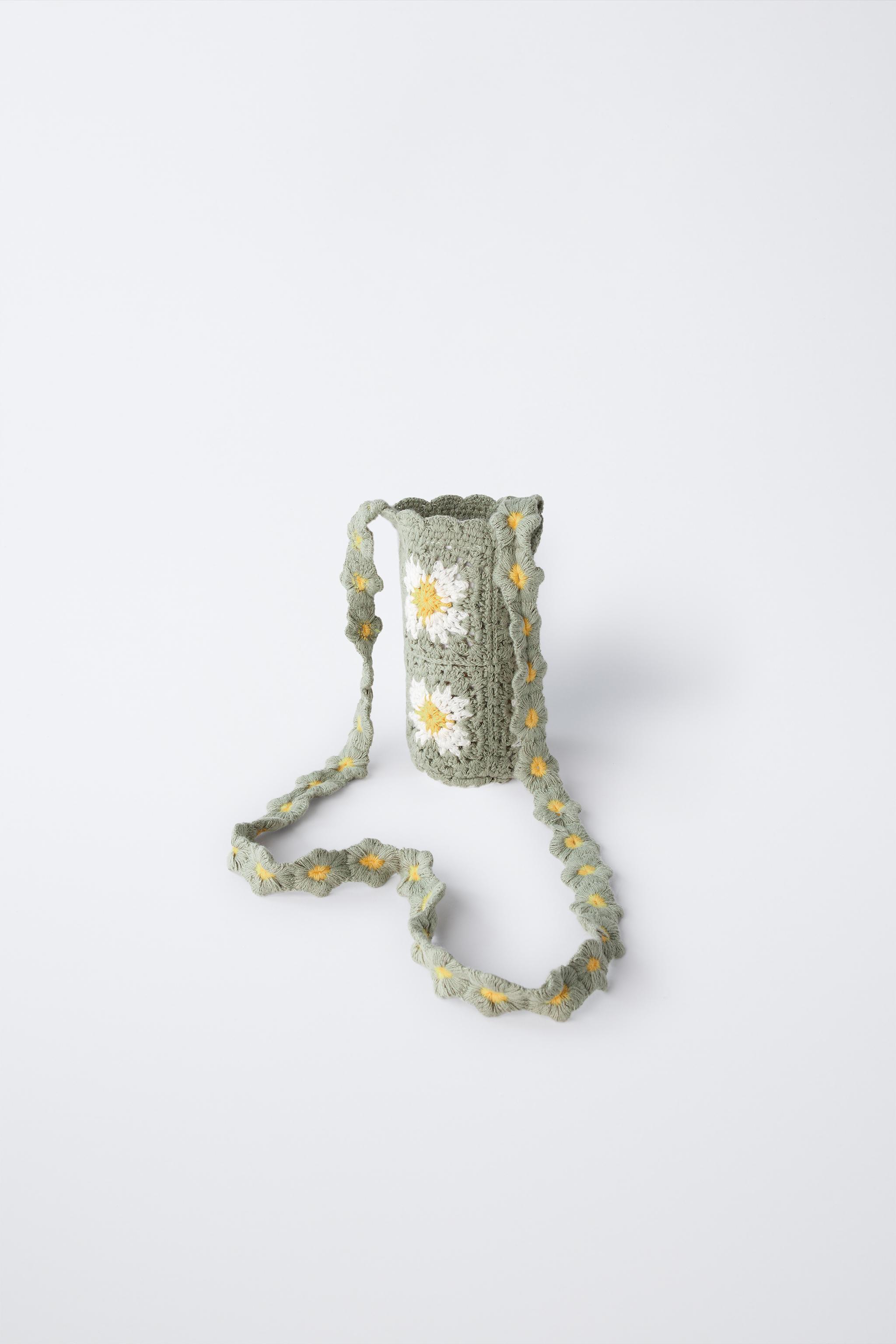 FLORAL CROCHET BABY BOTTLE HOLDER - Greenish | ZARA South Africa