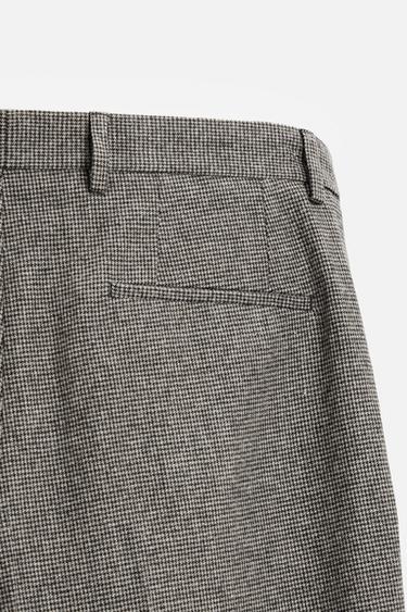 TEXTURED SLIM FIT TROUSERS - Beige-brown by Zara - Image 8