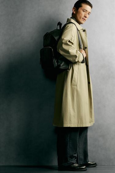 LEATHER BACKPACK - Black by Zara - Image 0