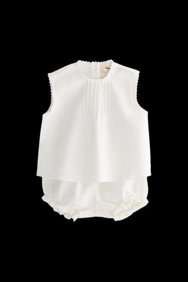 Zara CHILDREN'S LINEN SET - Oyster-white - Image 0