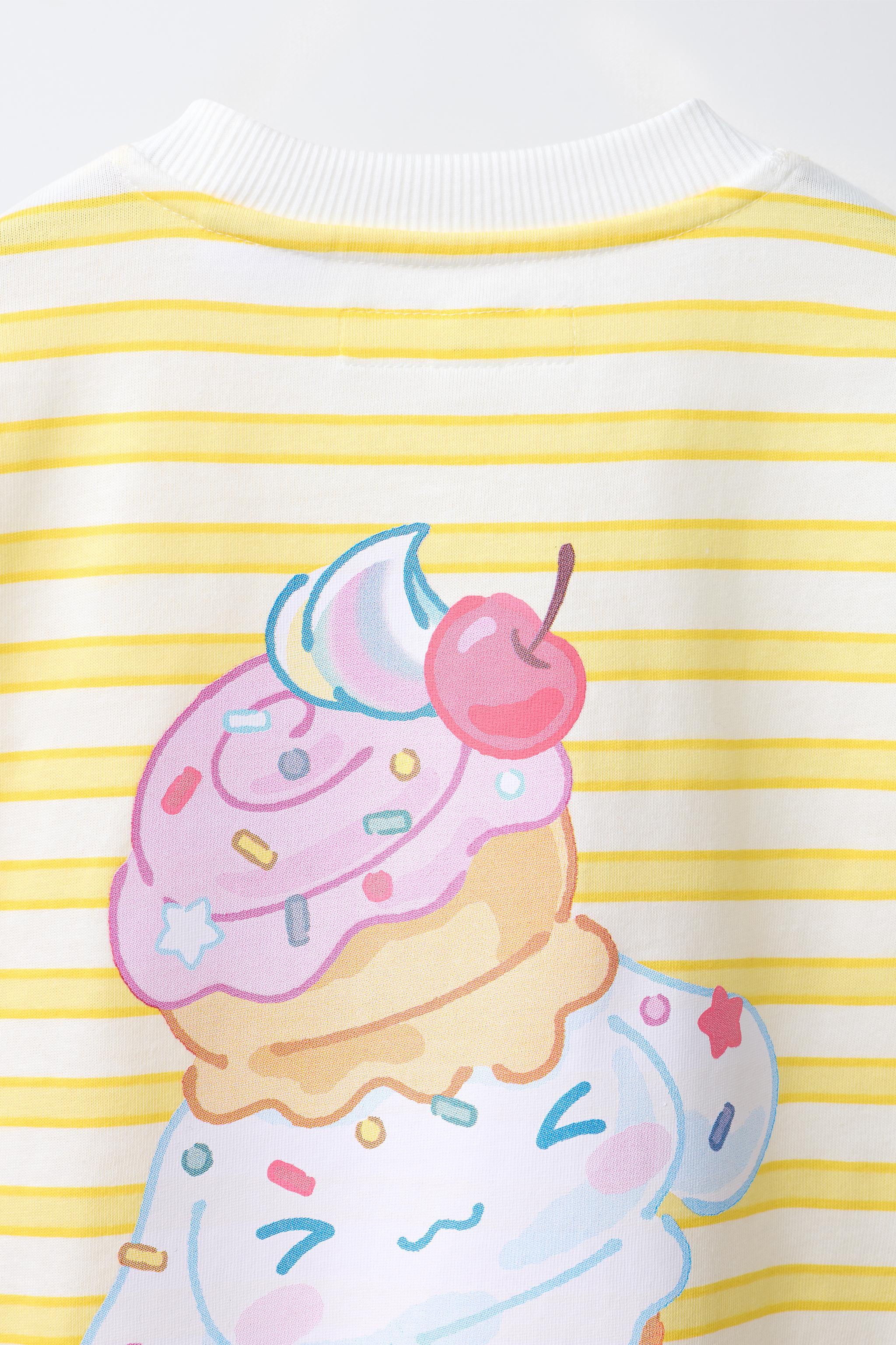 Детские футболки Zara CINNAMOROLL © SANRIO STRIPED T-SHIRT — фото 5