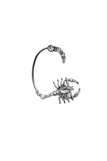 SCORPION EAR CUFF WITH RHINESTONES