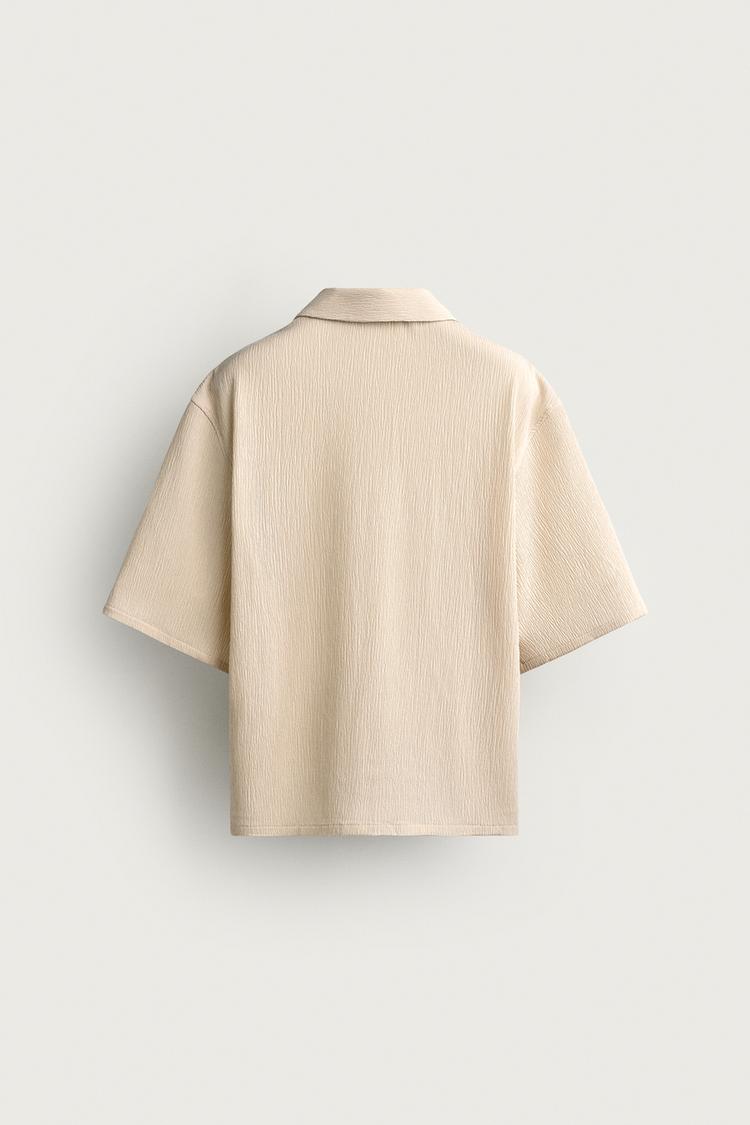 Camisa de corte relajado con textura 8