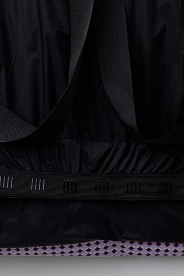 80% DOWN AND 20% FEATHER GEOMETRIC PRINT WATER-RESISTANT AND WINDPROOF RECCO® SYSTEM SKI COLLECTION PUFFER JACKET - Mauve by Zara - Image 9