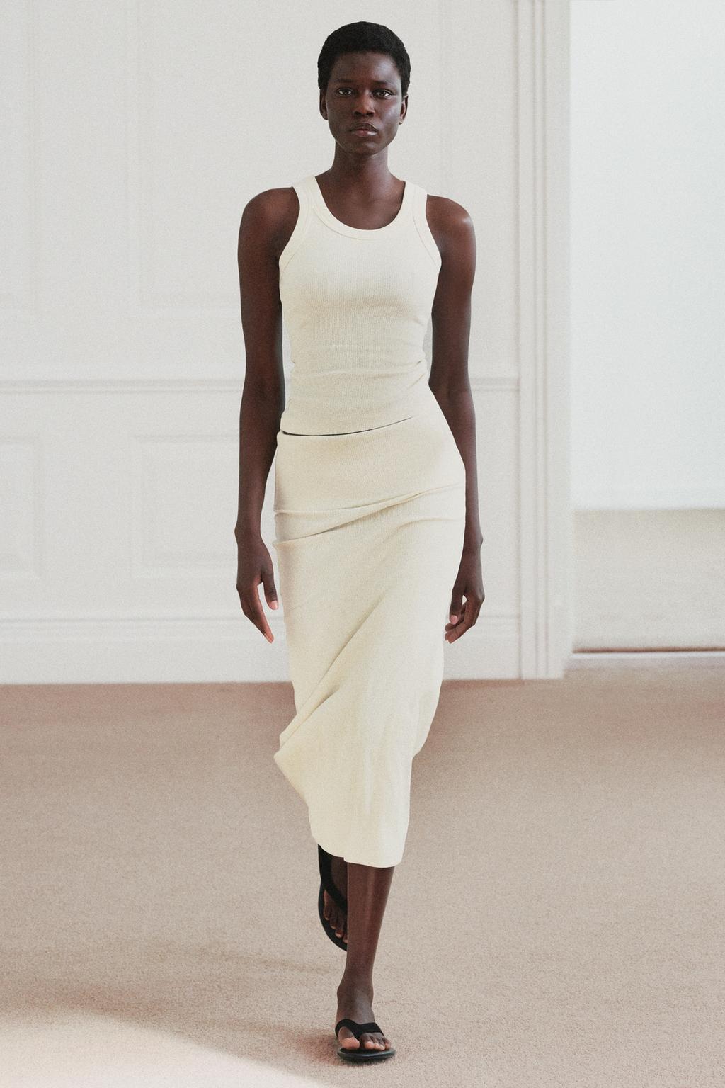 RIBBED RUSTIC SKIRT